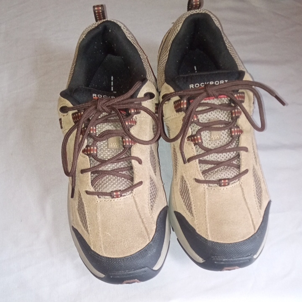 Rockport Tan and Brown Athletic Sneakers with Sporty Design